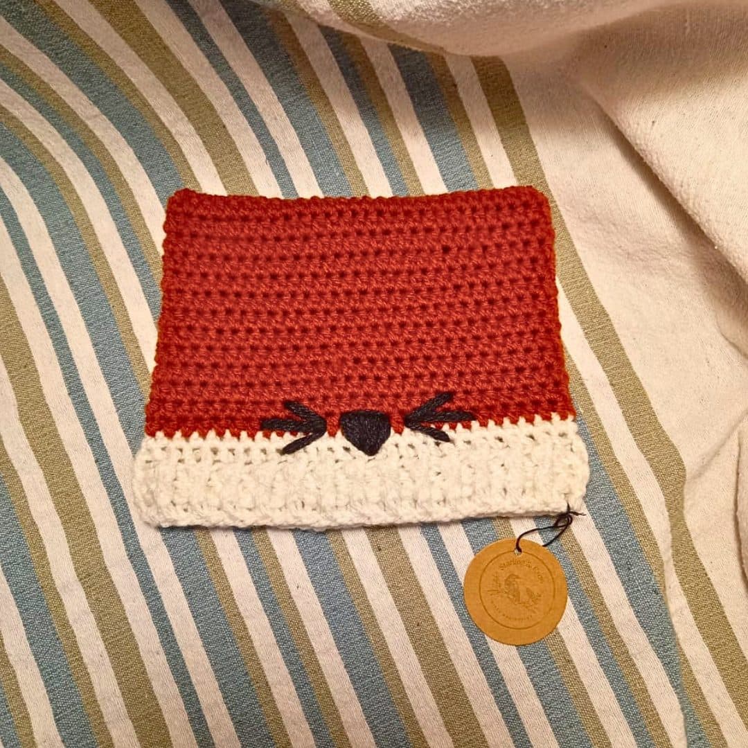 Toddler Fox Ear Crochet Beanie