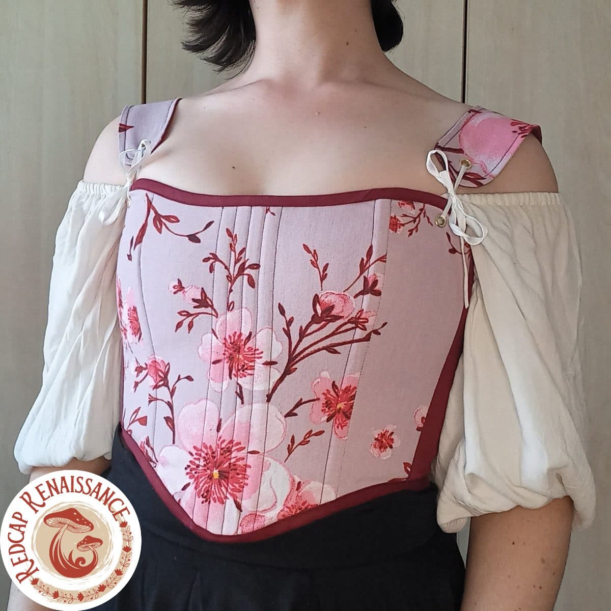 Plum Blossom Corset Top