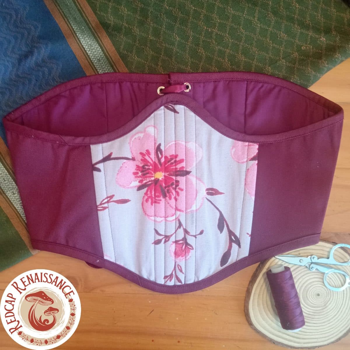 Plum Blossom Underbust Corset