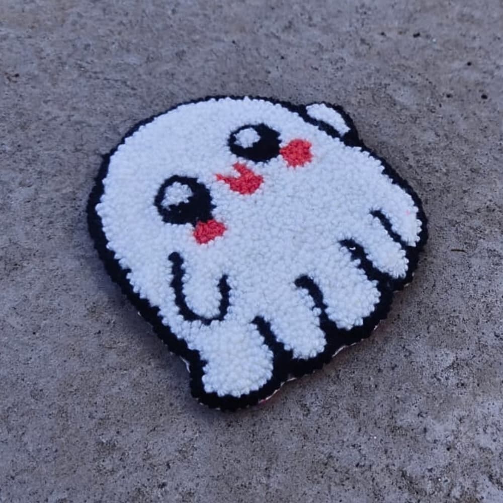 Cute Little Ghost mug rug