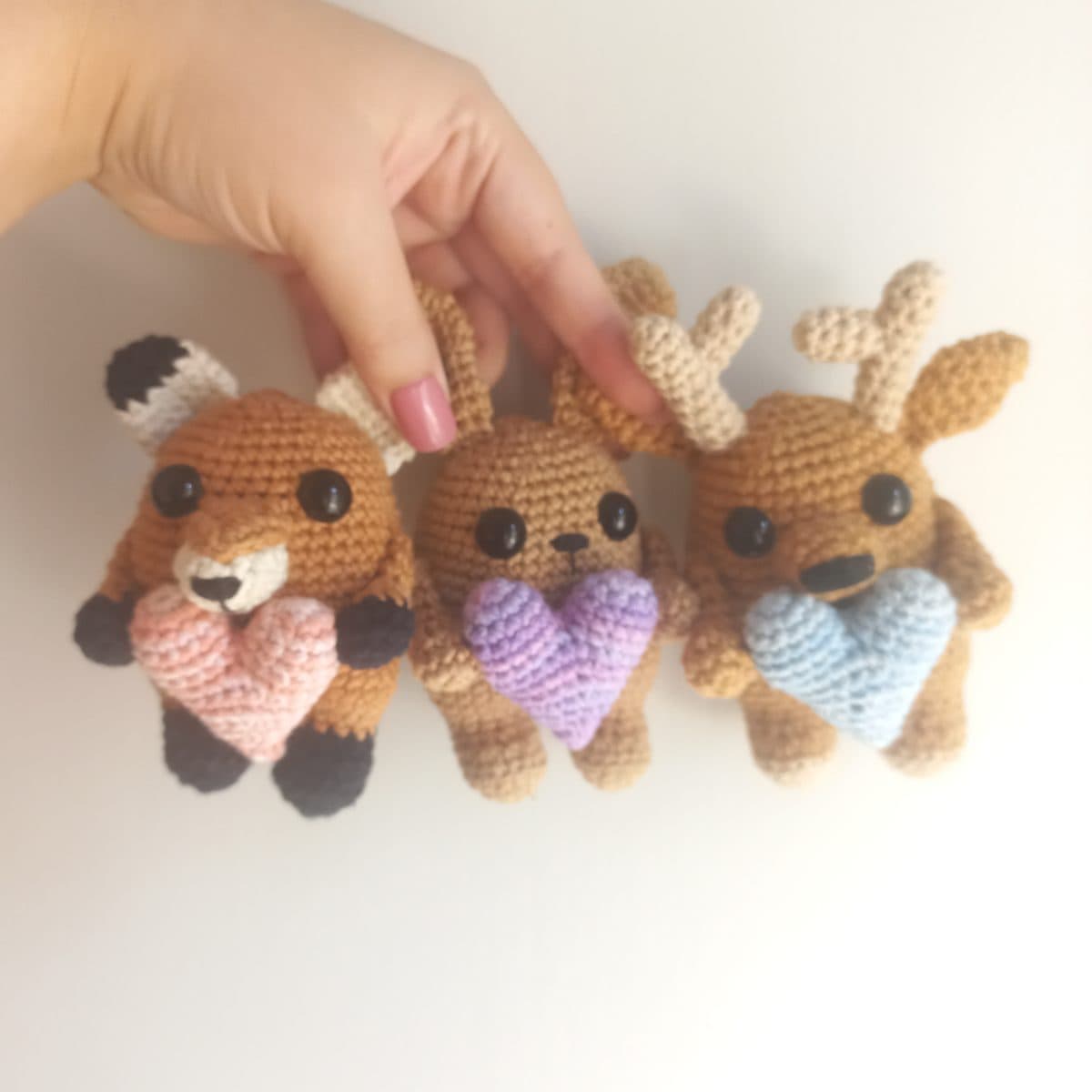 Woodland Animals Set with Hearts