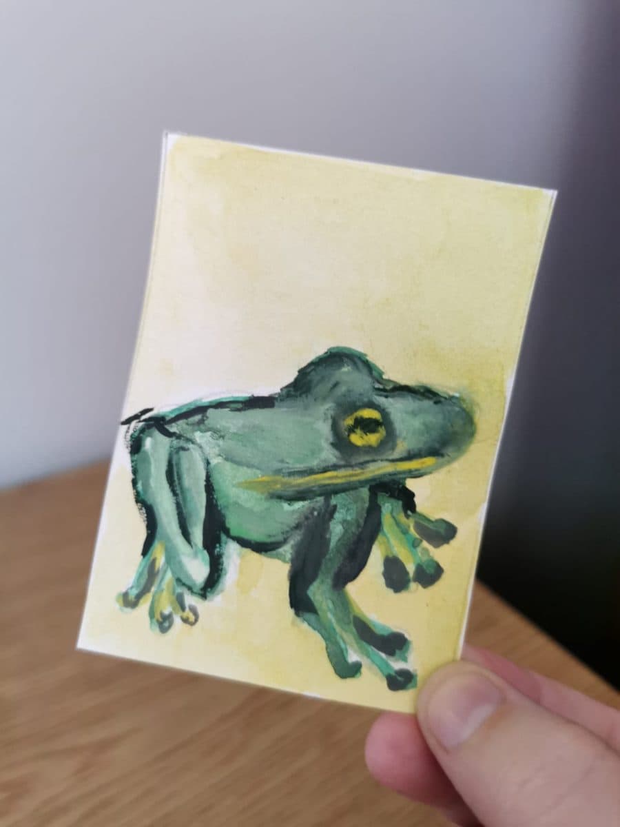 Watercolour Frog ACEO
