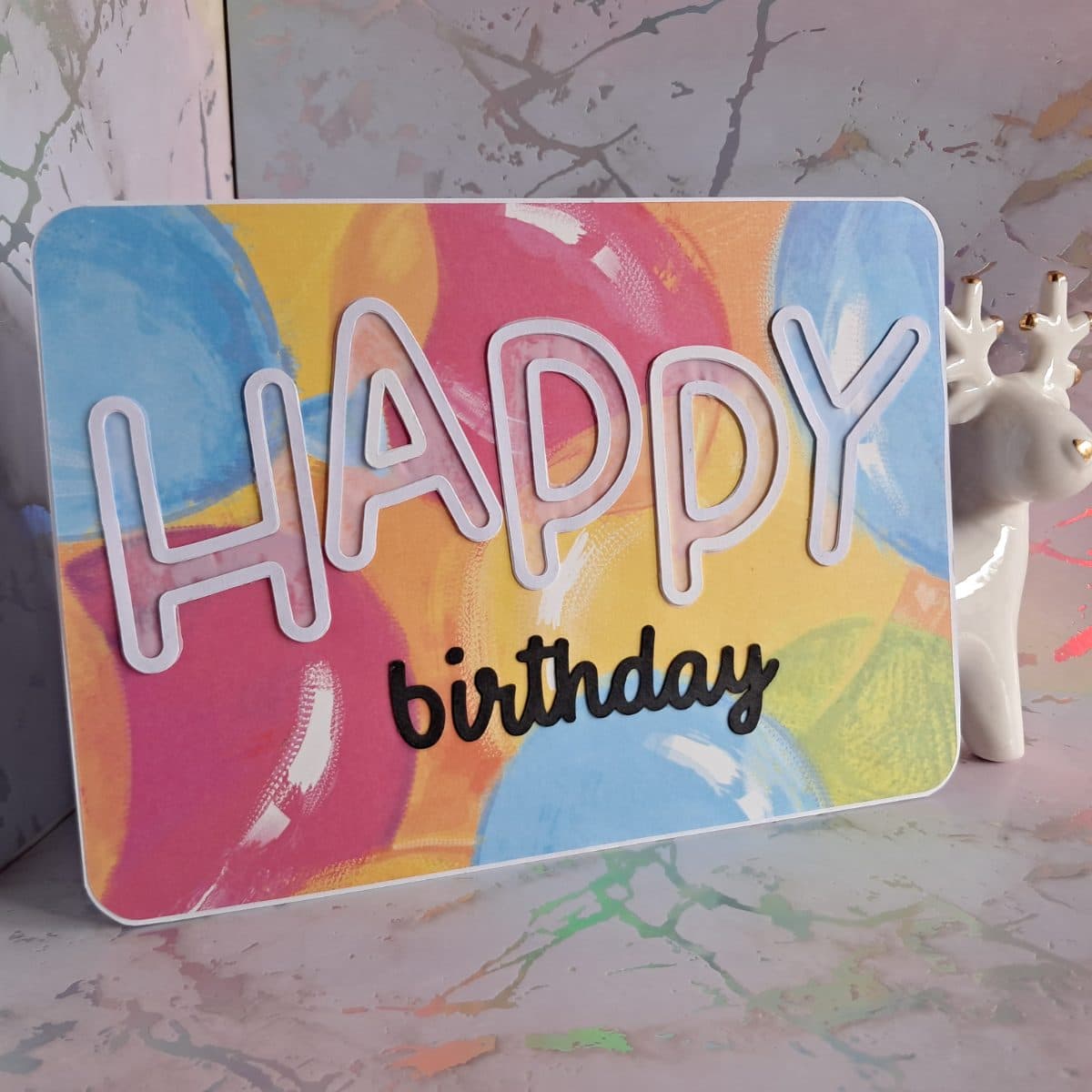 Birthday card (Balloons)