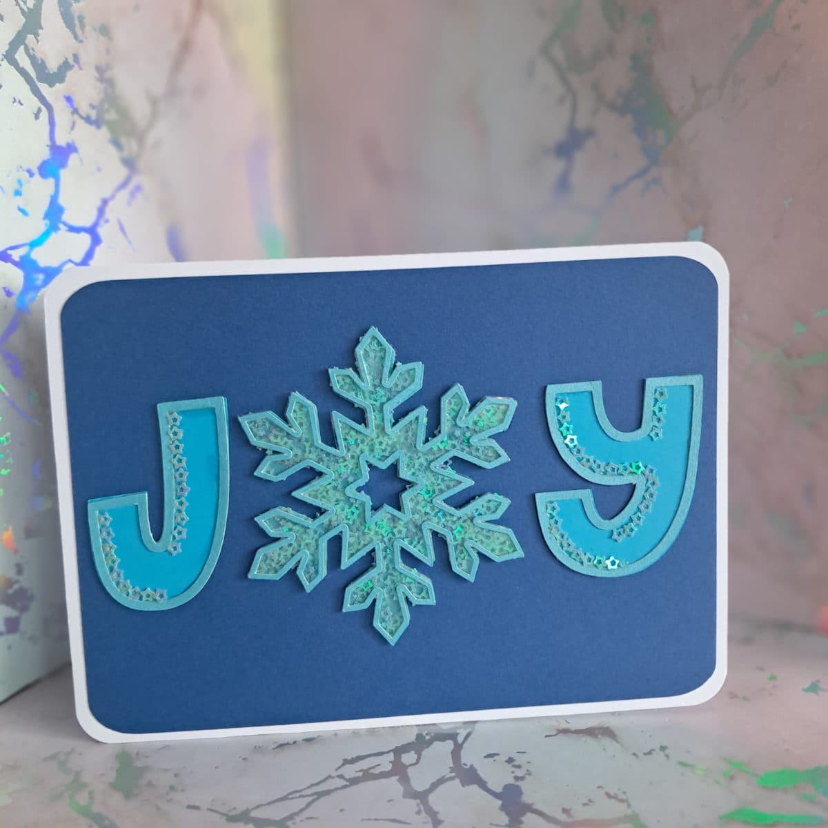 "Joy" Christmas card