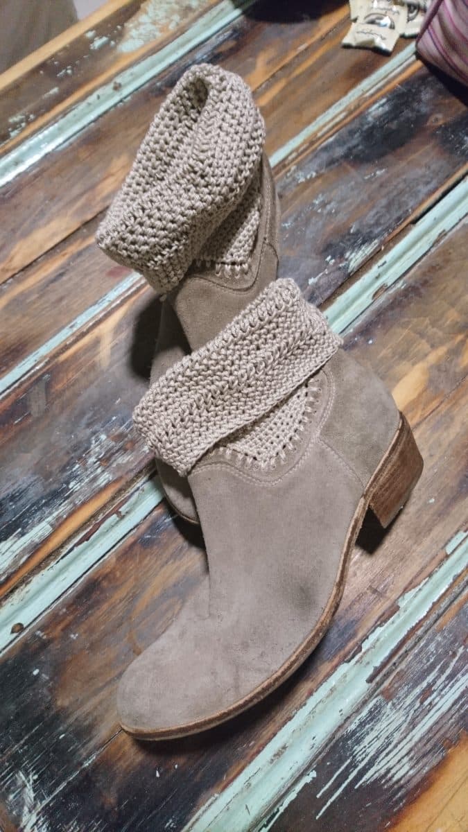 Upcycled boots