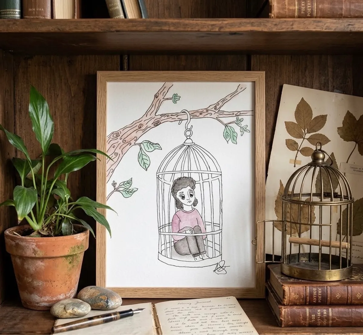 "High and Hollow" Original Illustration
