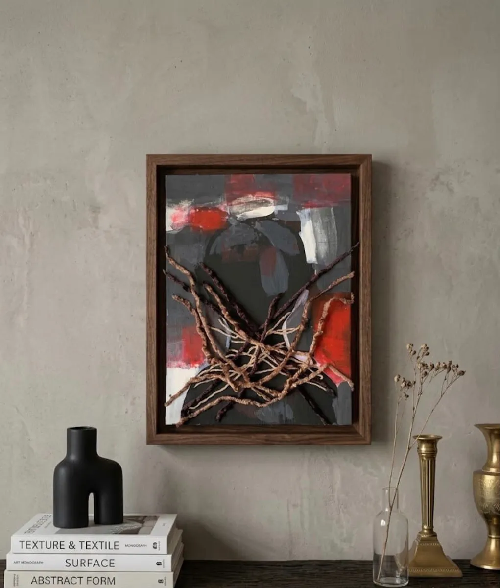 "Bound II" Original Mixed Media Textile Art