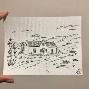 Mini Original Pen Art Illustration