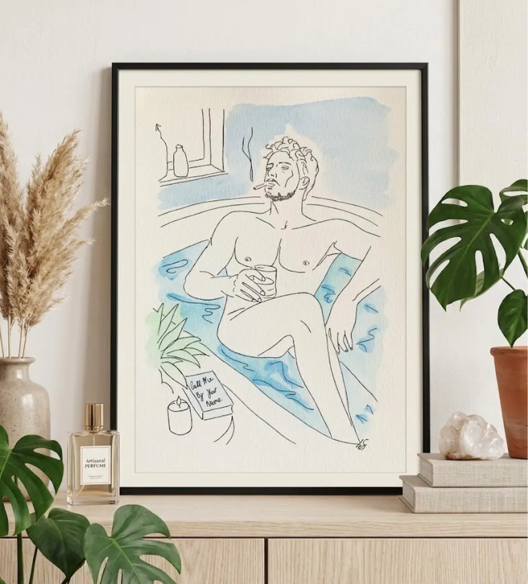 "Sunday Afternoon" - Original Mixed Media Art