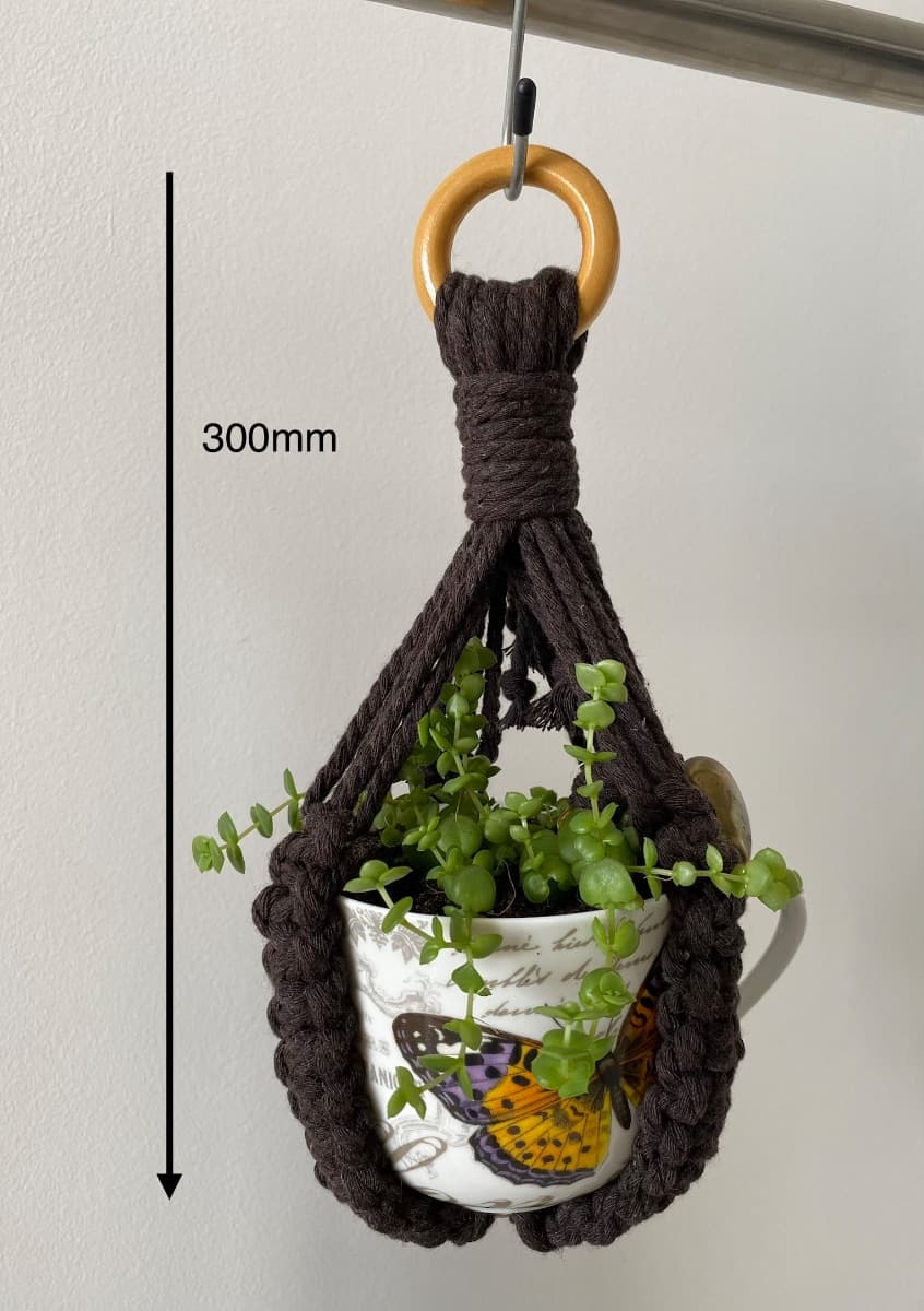 Dark brown Multi Purpose Macramé hanger