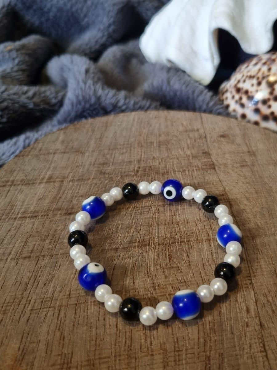 Evil Eye Beaded Stretch Bracelets
