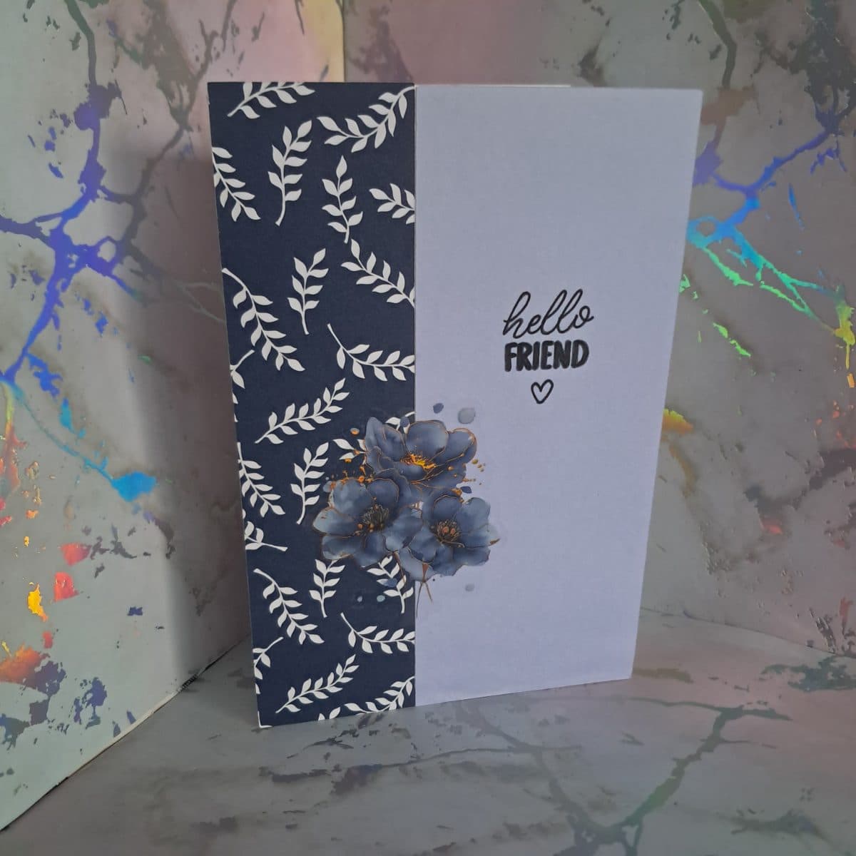 "hello friend" card