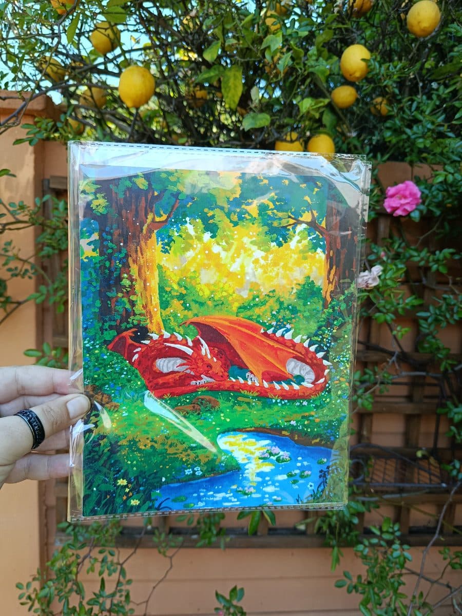 Resting Dragon Art Print