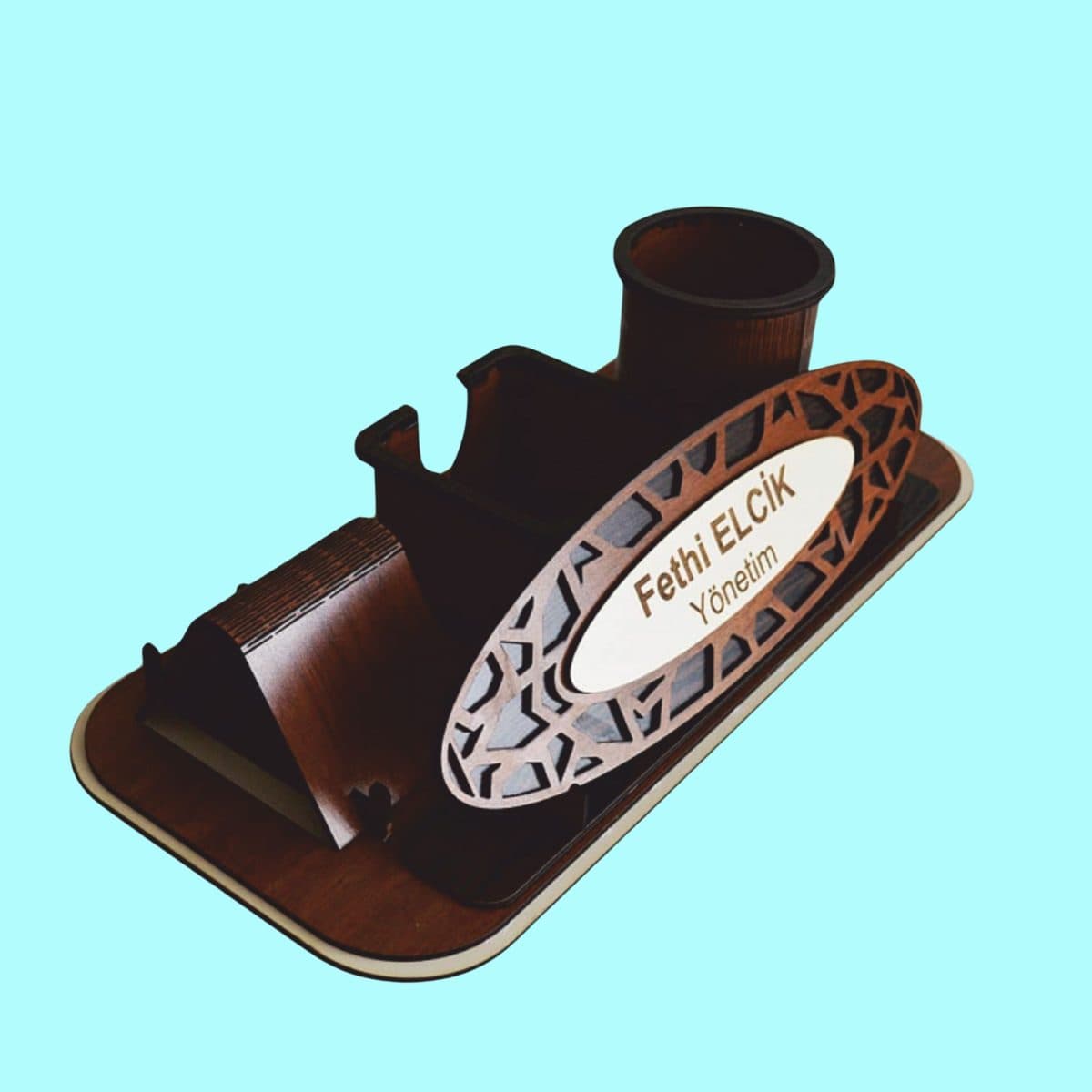Desk organizer and phone stand
