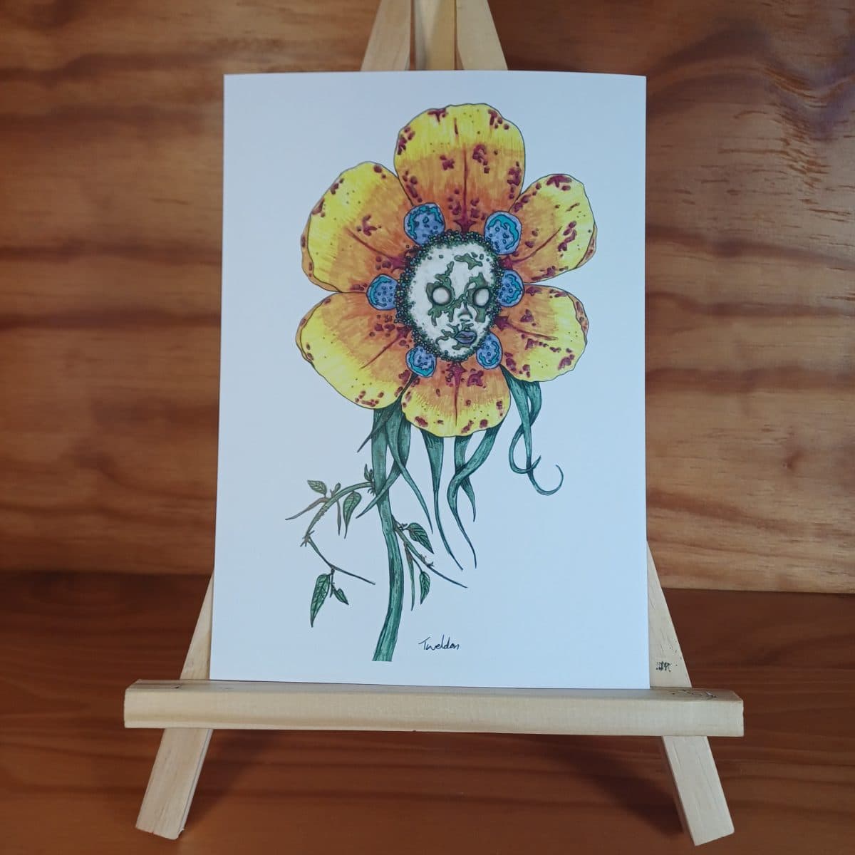 Miss Petals Art Print