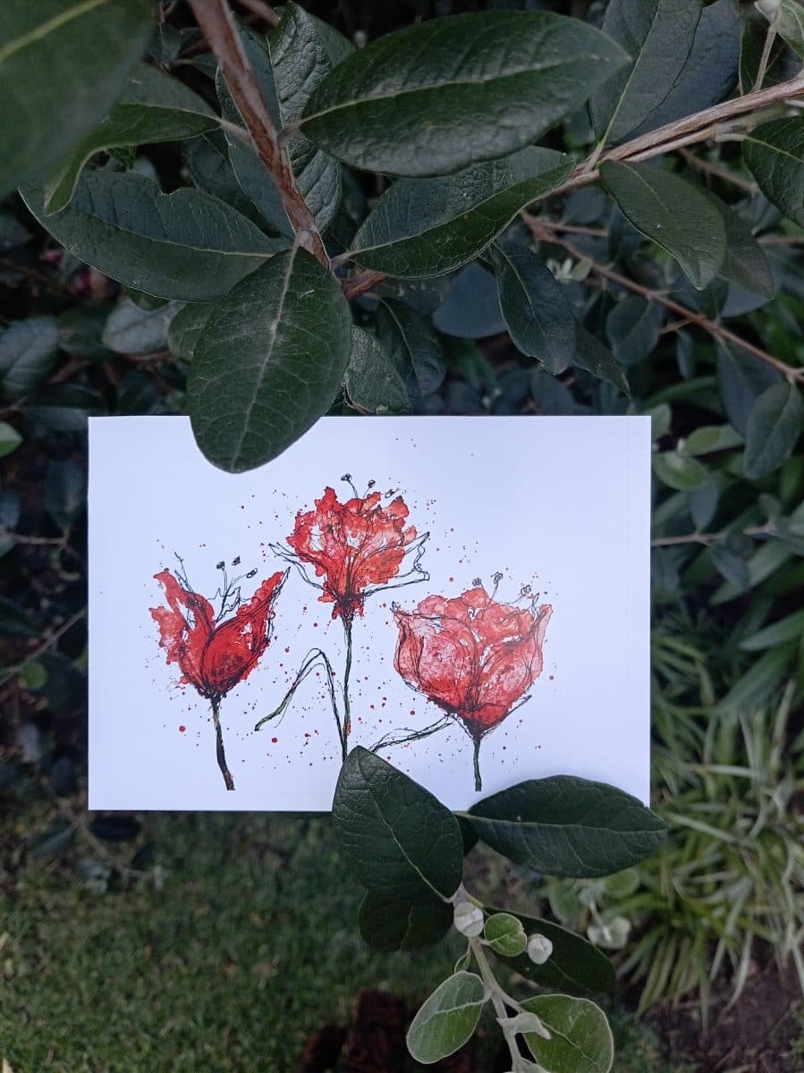 Watercolour Floral Card