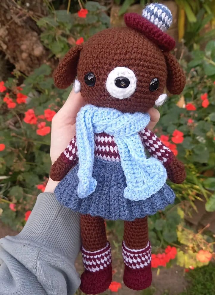 Crochet dog.