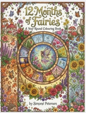 12 Months of Fairies Colouring Book