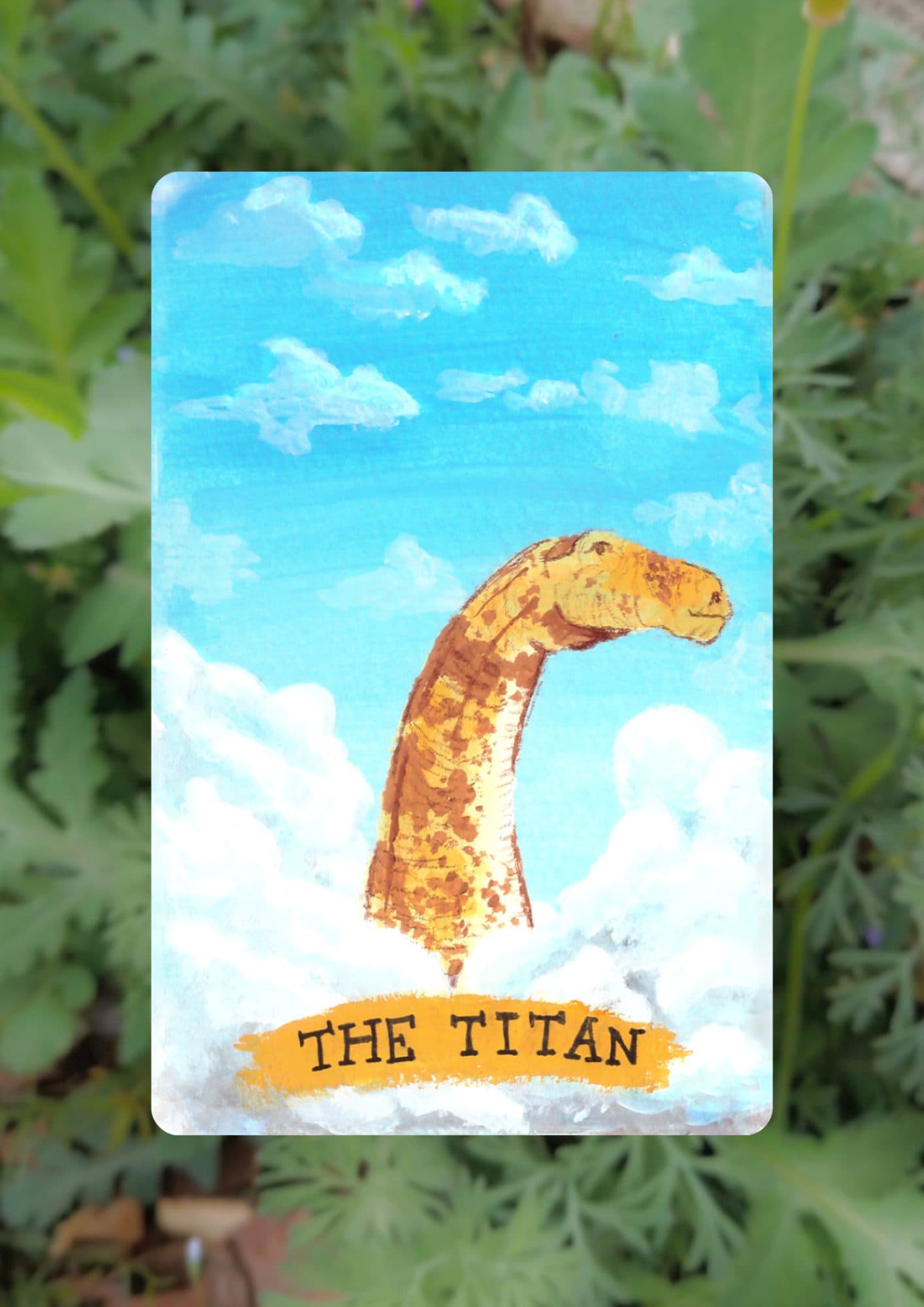 The Titan Card Art Print