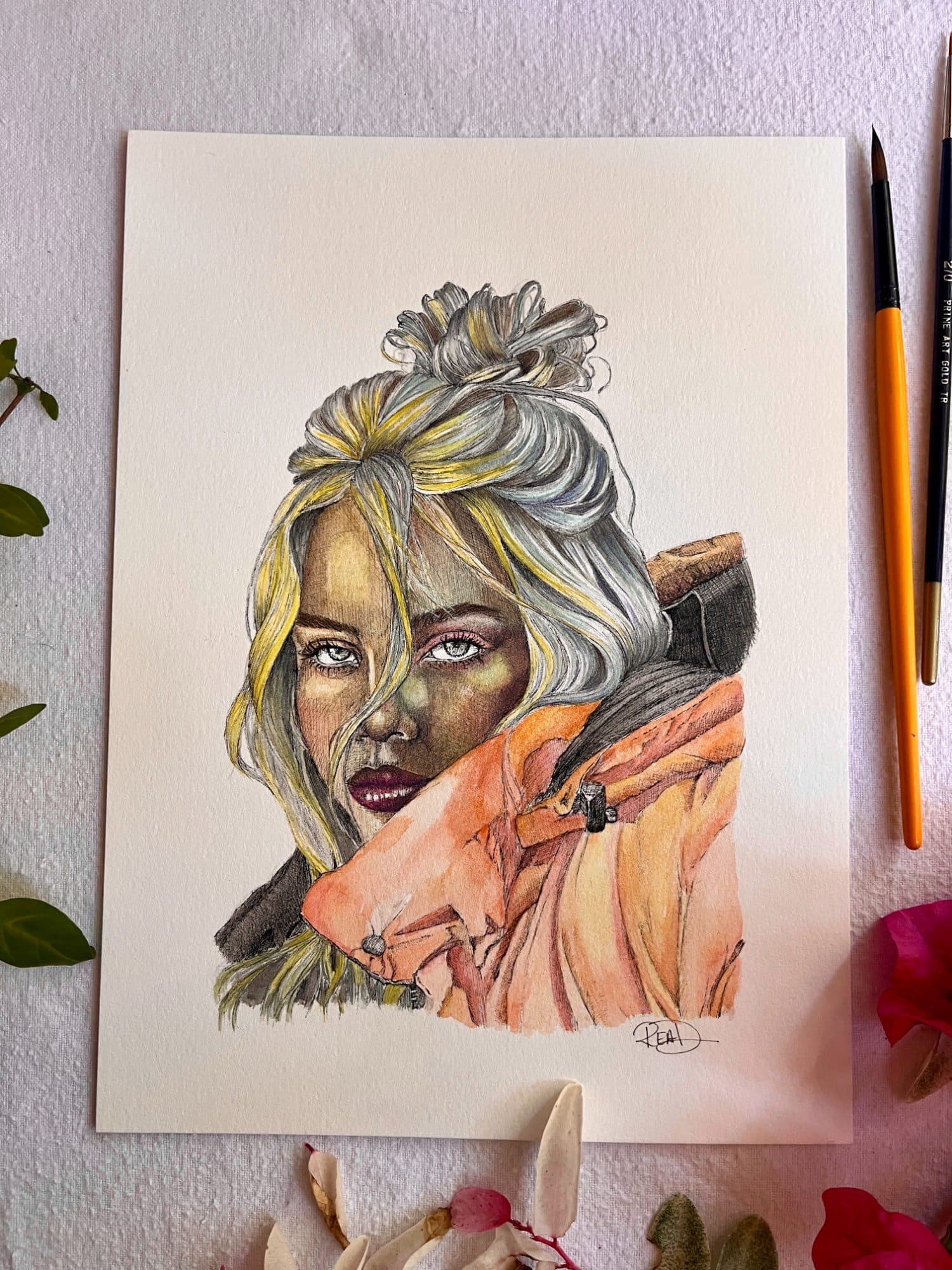 Fashion Illustration Portrait 🎨 Original Watercolour Painting