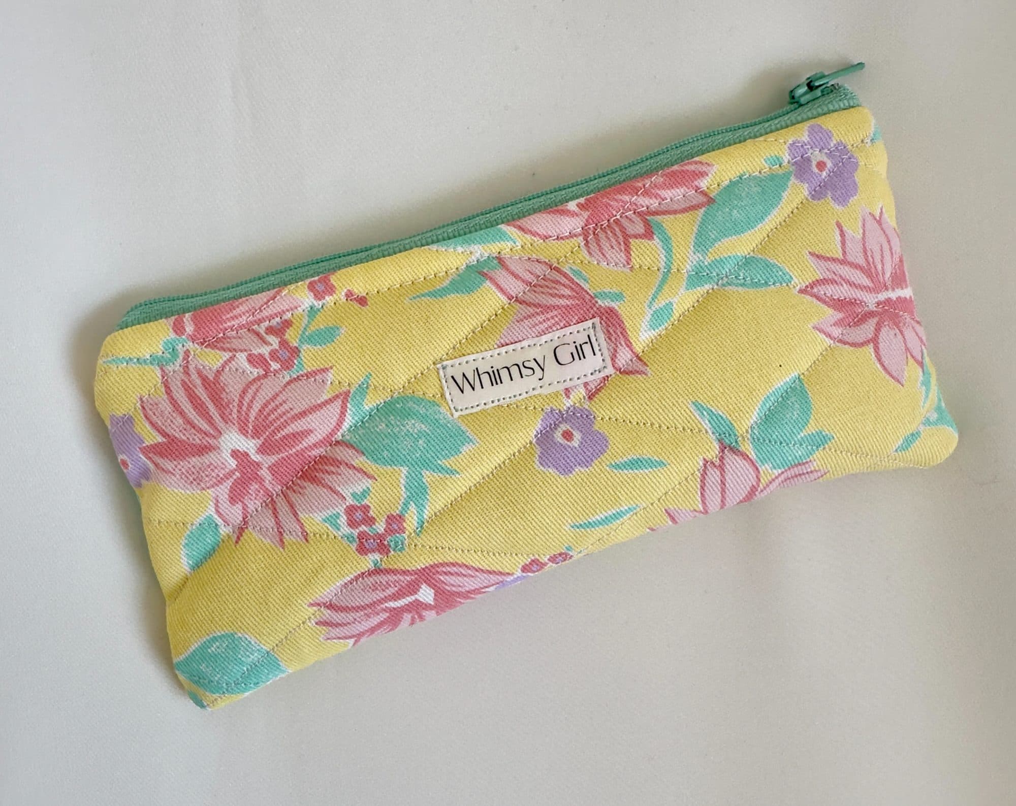 Garden Party Pencil & Glasses Pouch - Yellow