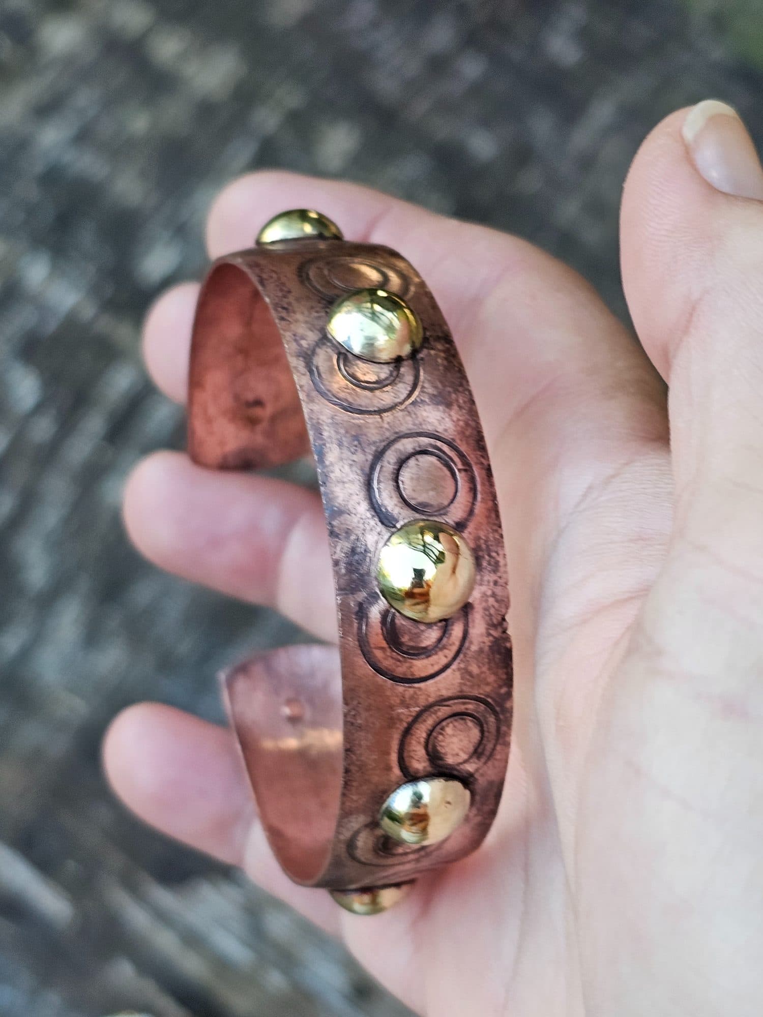 Hand-Forged Copper Cuff — Tradesman Metal One-of-a-kind | Hand formed in Terry Behrens' Gqeberha workshop