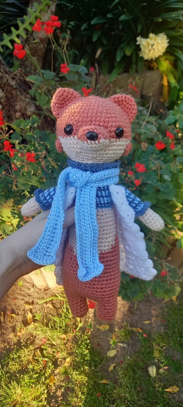 Crochet fashionable fox