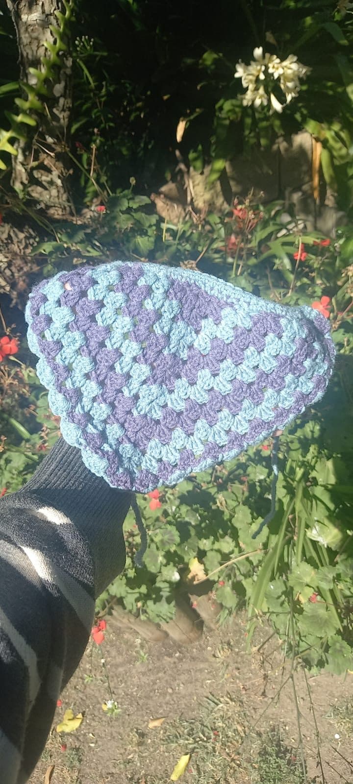 Large Crochet dog bandana