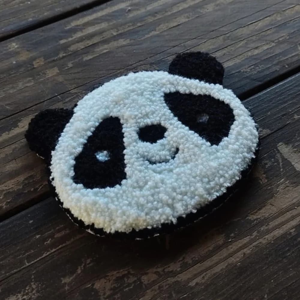 Panda Mug Rug | Quirky Coasters