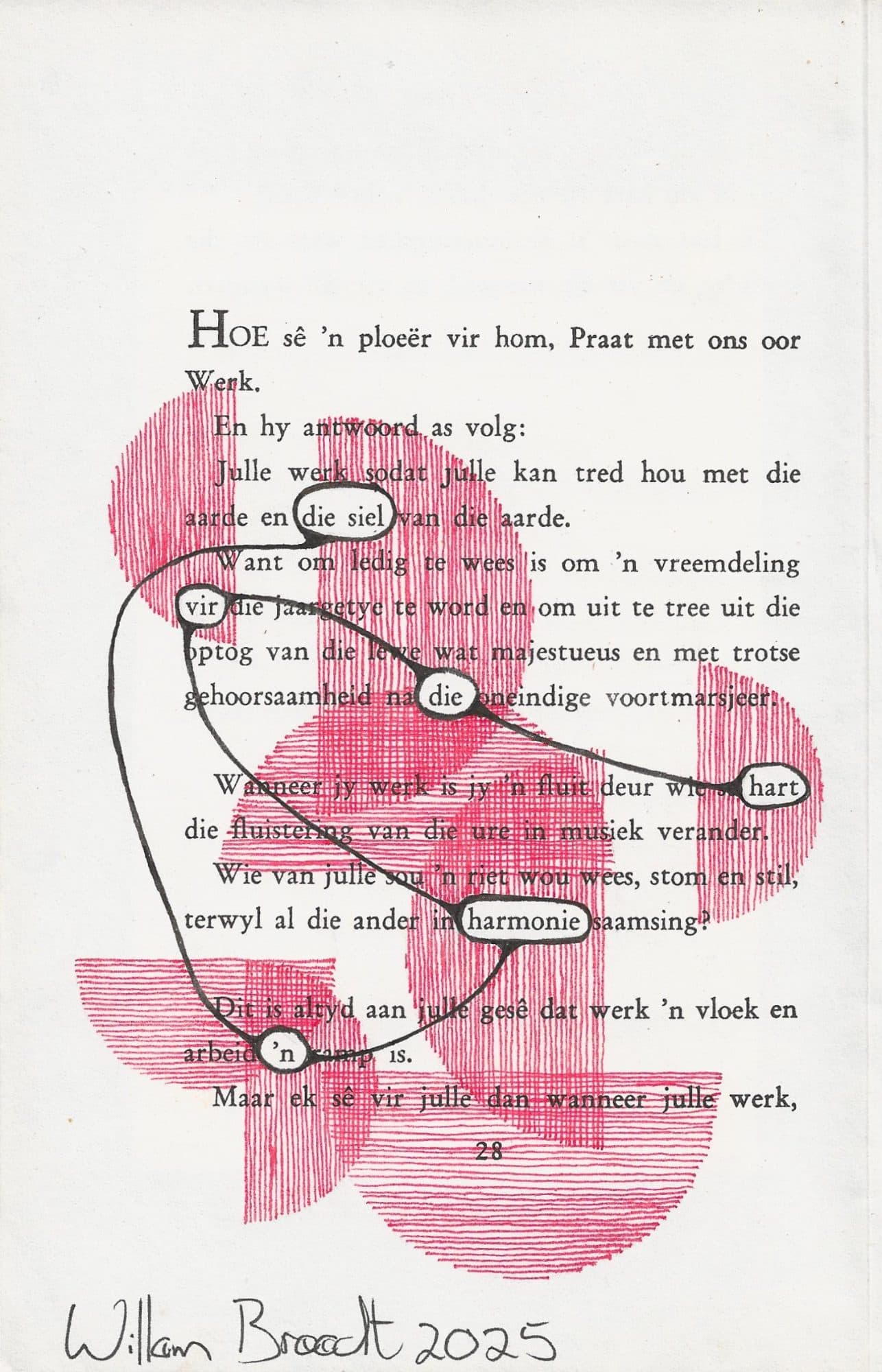 Blockout Poem - 'n Harmonie