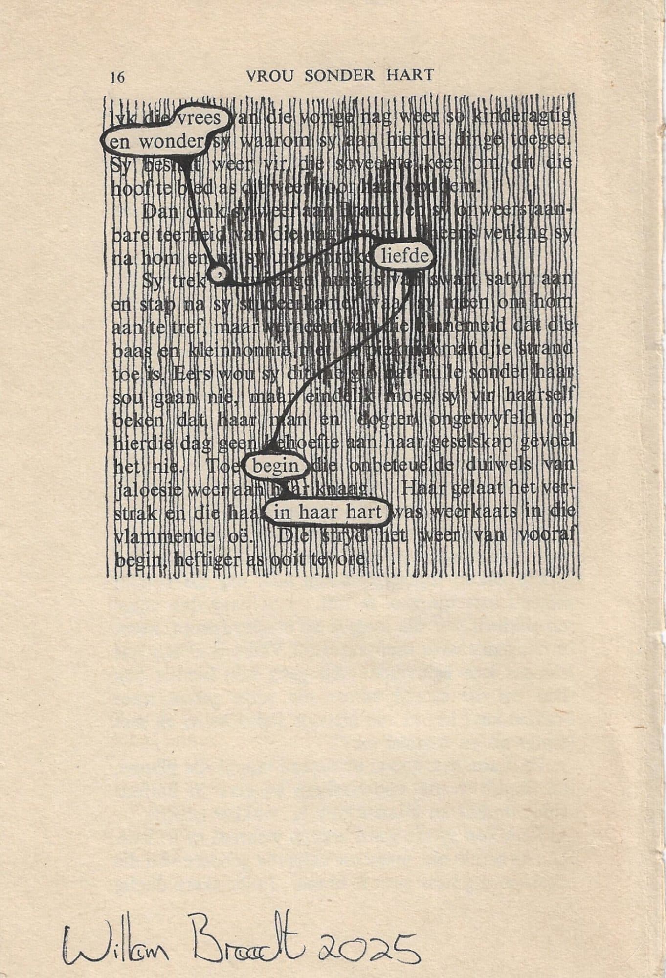 Blockout Poem - Liefde Begin