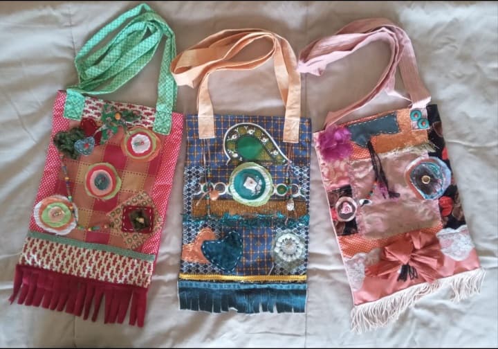 Handmade Hippie/boho sling bags