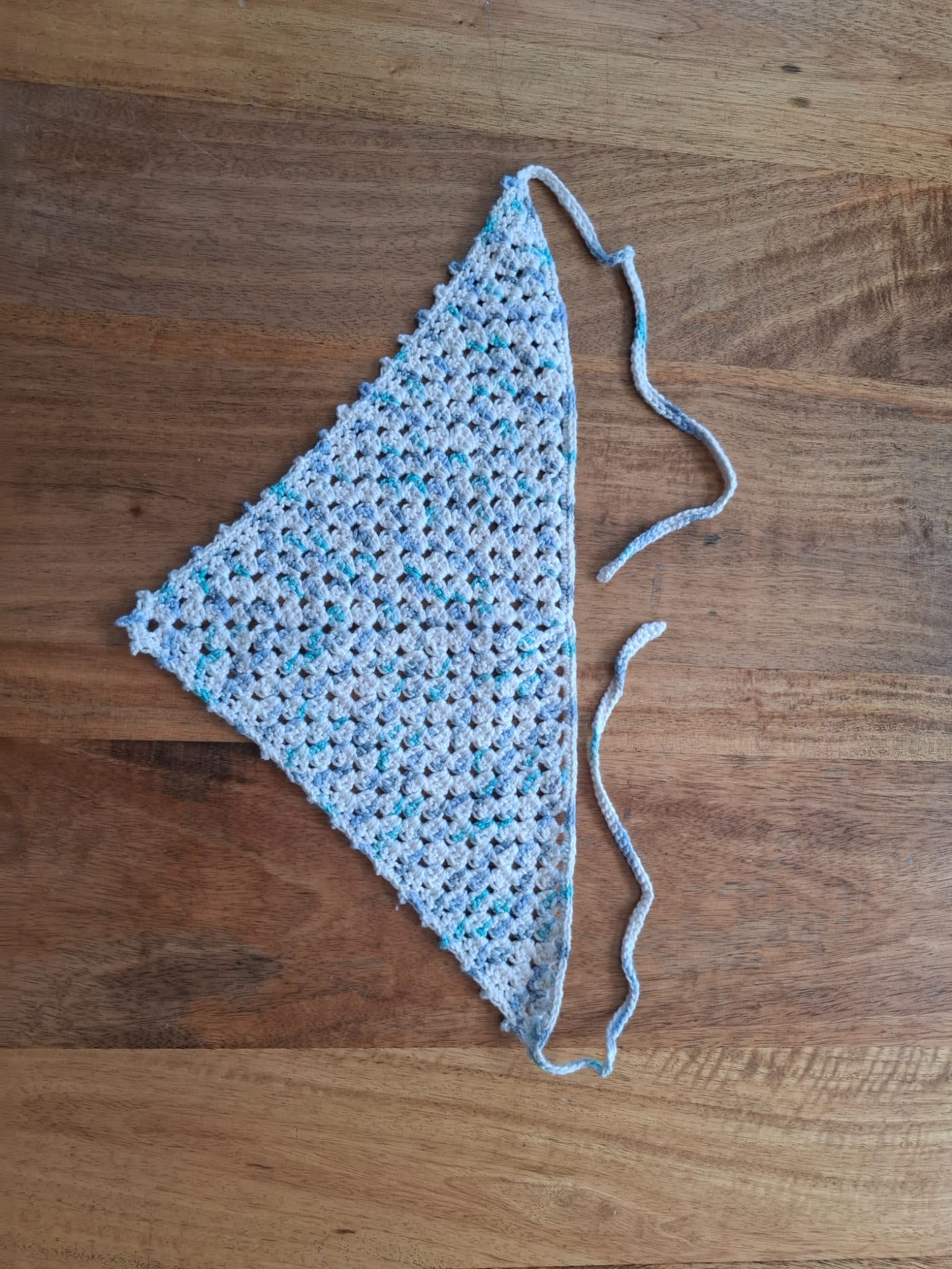 Crochet head scarf
